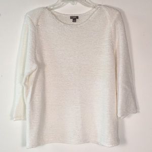 NWOT J Jill boat neck cotton blend sweater